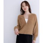 ショッピングカーディガン カーディガン ヘアリージップカーディガン レディース