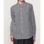 ショッピングジムフレックス ブラウス シャツ Gymphlex | 長袖 ボタンダウンシャツ GINGHAM WOMEN レディース