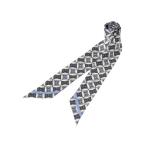 ストール マフラー 剣先リボンプリントナロースカーフ レディース