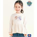 tシャツ 「パウ・パトロール×SLAPSLIP」プリントキラキラプリント袖フリルトップス(90~130cm) キッズ 子供服 男の子 女の子
