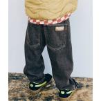 ショッピング男の子 パンツ 「ジュニア対応」ワイドストレートジーンズ キッズ 子供服 男の子 女の子