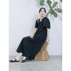 ワンピース 花ジャガードティアードワンピース