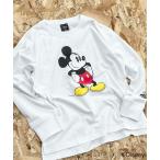 tシャツ 「Disney/ディズニー」 MICKEYミッキーマウス キッズ オーバーサイズロンT キッズ 子供服 男の子 女の子