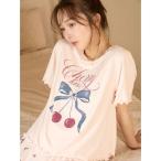 パジャマ ルームウェア 「接触冷感」チェリーシリーズTシャツ レディース