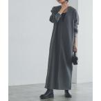 ショッピングワンピース ワンピース インナーセットキーネックスウェットワンピース