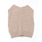 ショッピングmarc 「TRICOTS JEAN MARC」 ニットベスト - ブラウン レディース