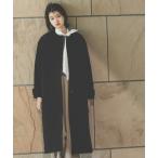 「NATURAL BEAUTY BASIC」 ノーカラーコート SMALL ブラック レディース