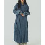 ショッピングローズ ワンピース 「WEB・一部店舗限定」DENIM LIKE SHIRT DRESS