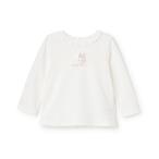 ベビー ウサギマスコットつき長袖Tシャツ