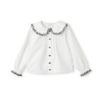 ブラウス シャツ 音符レースブラウス キッズ 子供服 女の子