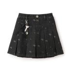 スカート チャームつき　抜染総柄