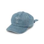 キャップ 帽子 ラインストーンリボ