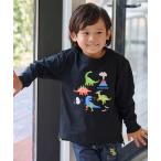 ショッピング長袖tシャツ tシャツ 恐竜アップリケ長袖Tシャツ キッズ 子供服 男の子