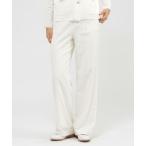 パンツ 「Precious掲載」「ウォッシャブル」ストレッチリネン　パンツ レディース