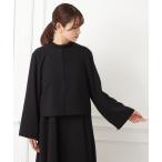ショッピング喪服 ジャケット ノーカラージャケット 「喪服・礼服」ウォッシャブル ファスナー付きラグランスリーブジャケット レディース