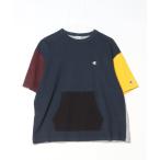 [Champion] one отметка короткий рукав футболка S темно-синий женский 