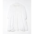 [&HALF] 7 минут рукав туника FREE "теплый" белый женский 