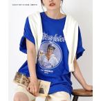 「e-zakkamania stores」 「GOOD ROCK SPEED」半袖Tシャツ フリー ブルー レディース