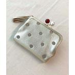 ショッピングがま口 コインケース アクリル玉 2つ折りがま口