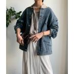コート アウター 「WEB限定」デニム刺繍ジャケット レディース