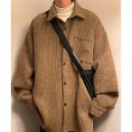 シャツ 「25年秋冬新作」ヘリンボーンポケット付きルーズシルエットCPOジャケット メンズ