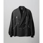 ジャケット テーラードジャケット 「UNISEX」Prime-Over MA-1 Sleeve Double Breasted Curved Zip