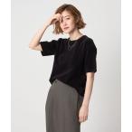 ニット セーター 「conte」コットン ニットTシャツ レディース