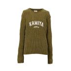  свитер вязаный KAMIYA logo~ Ribbed Knit Sweater мужской 