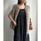 ベスト ジレ ムートン×ファーベスト レディース