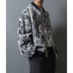 ma1 ma-1 Monotone Gobelin Weaving Flower Pattern MA-1/モノトーン ゴブラン織り フラワー 総柄