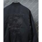 ma1 ma-1 MA-1 bomber jacket with back embroidery/ポリツイルバック刺繍 MA-1 スカジャン アウター