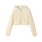 パーカー ブライトベロア フーディー レディース