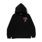 パーカー COLLEGE ONE POINT EMBROIDERY ZIP HOODIE メンズ