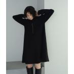 ワンピース 「EMMEL REFINES」EM HWフロントジップ ミニワンピース