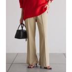  брюки булавка tuck semi flare pants женский 