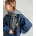 マフラー ストール 「WEB先行予約」「DANTON/ダントン」 カシミヤ混ウールマフラー レディース