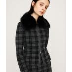 ニット セーター 「セットアップ可」F/FUR COLLAR KNIT TOPS フェイクファー カラー ニット トップス 秋服 冬服 レディース