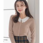 ショッピング新作 ニット セーター 2025秋冬新作 ダブル襟リブニット レディース