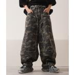  брюки 2WAY двойной колено широкий машина b брюки / 2WAY Double Knee Wide Curve Pants мужской женский 