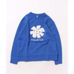 ショッピングパッチワーク フラワーパッチワーク裏毛トレーナー キッズ 子供服 女の子