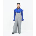 ショッピングモノトーン パンツ モノトーンデニムサスペンダーパンツ レディース