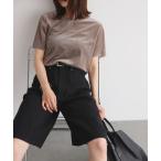 スラックス パンツ デニムハーフパンツ レディース
