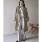 ショッピングトレンチコート トレンチコート コート トレンチコート ロング丈 ロングコート 金ボタン 秋 冬 レディース