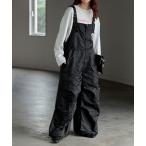 ショッピングサロペット サロペット オーバーオール MA-1風ワイドサロペット レディース