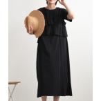 「INTERPLANET」 半袖ワンピース FREE ブ