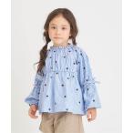 ブラウス シャツ 「リンク/ジュニア対応」袖リボンハート・さくらんぼ刺繍チュニック キッズ 子供服 女の子