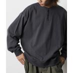 tシャツ 限定展開 ビッグシルエット USA COTTON ヘンリーネック ロングスリーブ Tシャツ メンズ レディース