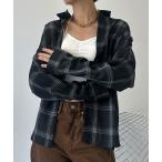 ショッピングネルシャツ シャツ ルーズシルエット チェック柄ネルシャツ メンズ レディース