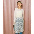 ワンピース モヘアレースキャミワンピース