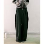 ショッピングJapan スラックス パンツ ウールタックワイドパンツ「MADE IN JAPAN」 レディース